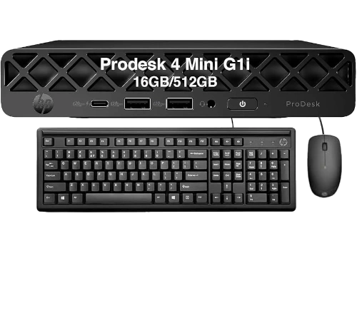 HP ProDesk 4 Mini G1i Intel Core Ultra 5 235T 16GB 512GB desktop