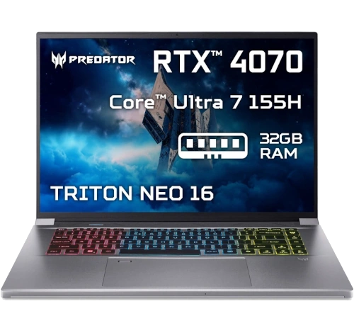 Acer Predator Triton Neo 16" Intel Core Ultra 7 RTX laptop
