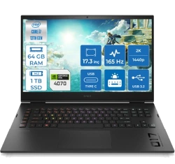HP Omen 17t-ck200 17" 16GB RAM 512GB SSD Intel Core i7-13th Gen RTX 4070 laptop