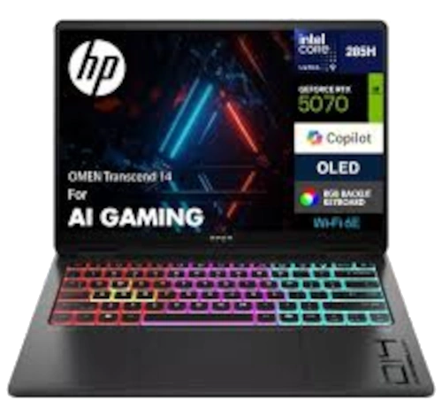 HP Omen Transcend 14" Intel Core Ultra 9 285H RTX 5070 laptop