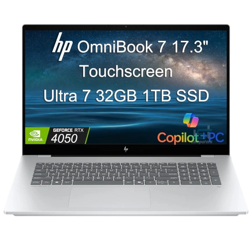 HP OmniBook 7 17 Touch Intel Ultra 7 258V 32GB 1TB SSD RTX 4050 laptop