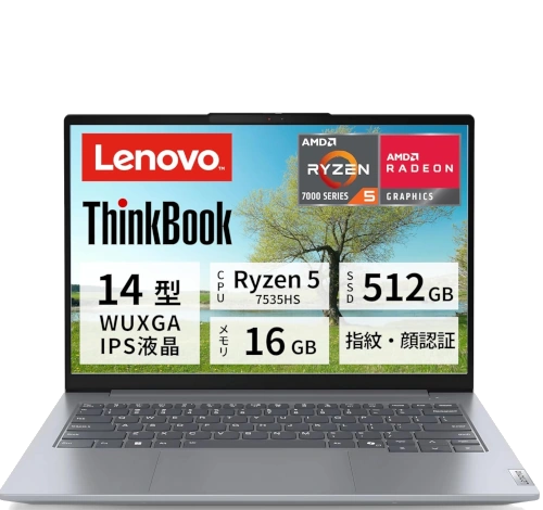 Lenovo ThinkBook Gen 7 AMD 14" Ryzen 5 7535HS laptop