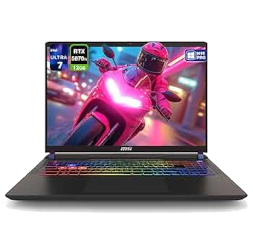 MSI Vector 16 Intel Core Ultra 7 255HX RTX 5070 Ti laptop