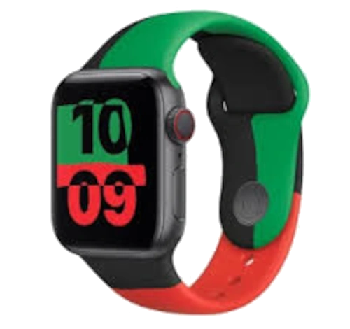 Apple Watch 38mm SS Red Classic Buckle MMF82LL/A watch