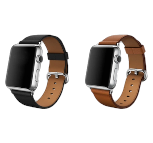 Apple Watch 38mm SS Saddle Brown Classic Buckle MLCL2LL/A watch