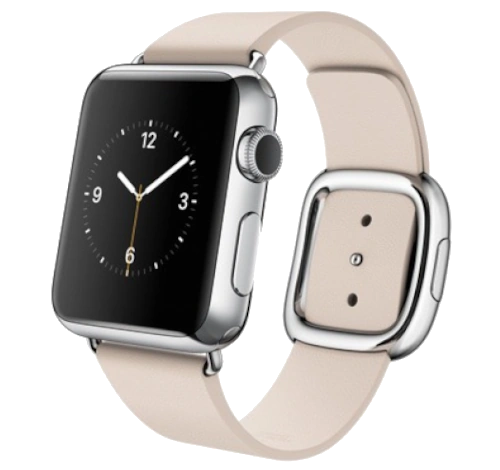 Apple Watch 38mm SS Soft Pink Modern Buckle MJ362LL/A watch