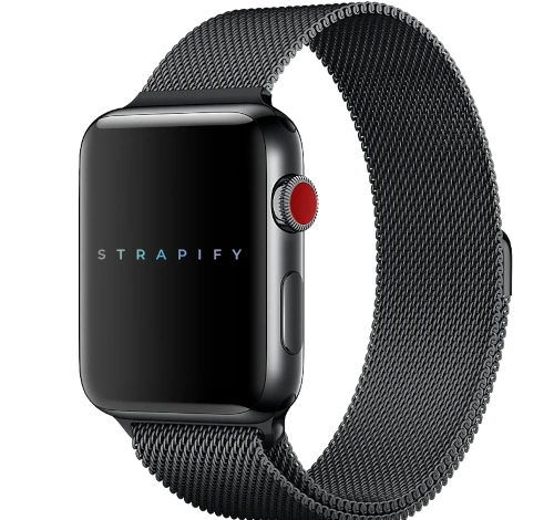 Apple Watch 42mm Black SS Space Gray Milanese Loop MMG22LL/A watch