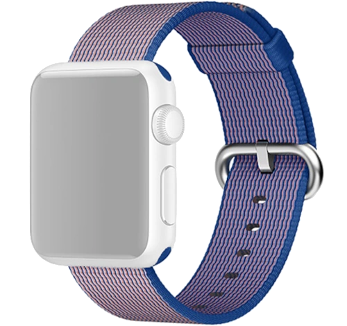 Apple Watch 42mm SS Pearl Woven Nylon Band MMG02LL/A watch