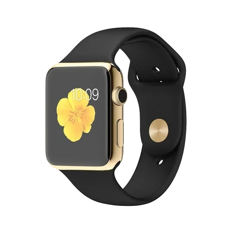 Apple Watch Edition 42mm 18-Karat Yellow Gold Black Classic Buckle MKL62LL/A watch