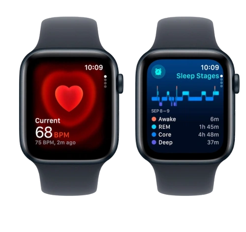 Apple Watch SE 44mm Aluminum Leather Link A2354 GPS Cellular watch