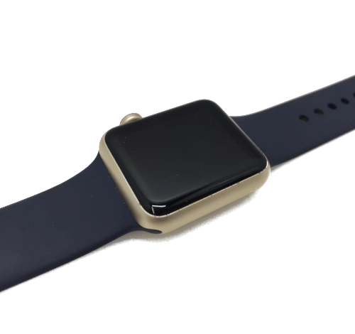 Apple Watch Series 1 Sport 38mm Gold Aluminum Midnight Blue Sport Band MQ102LL/A