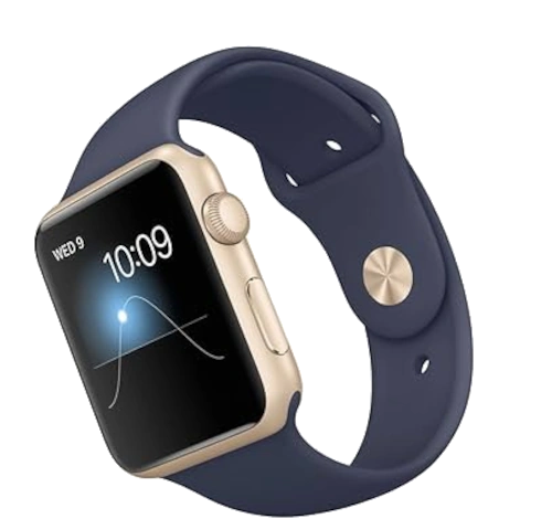 Apple Watch Series 1 Sport 42mm Gold Aluminum Midnight Blue Sport Band MQ122LL/A