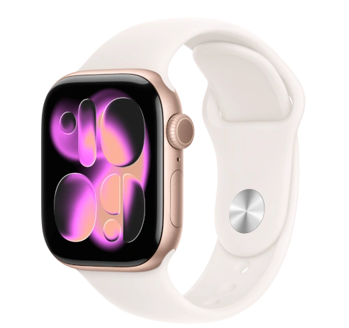 Apple Watch Series 10 42mm Rose Gold Aluminum Case w/ Apple OEM Band A2997 GPS Only watch