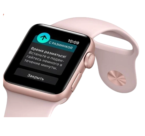 Apple Watch Series 2 42mm Silver Aluminum Pearl Woven Nylon Band MNPK2LL/A