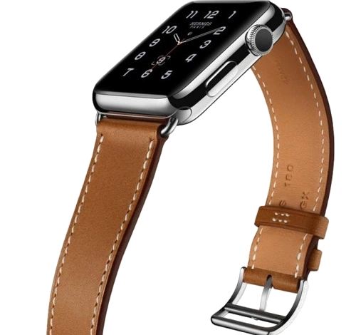 Apple Watch Series 2 Hermes 38mm SS Fauve Barenia Leather Single Tour Band MNQ82LL/A