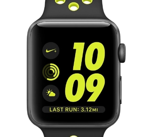 Apple Watch Series 2 Nike Plus 38mm Space Gray Aluminum Black Volt Nike Sport Band MP082LL/A