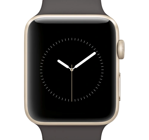 Apple Watch Series 2 Sport 42mm Gold Aluminum Cocoa Sport Band MNPN2LL/A