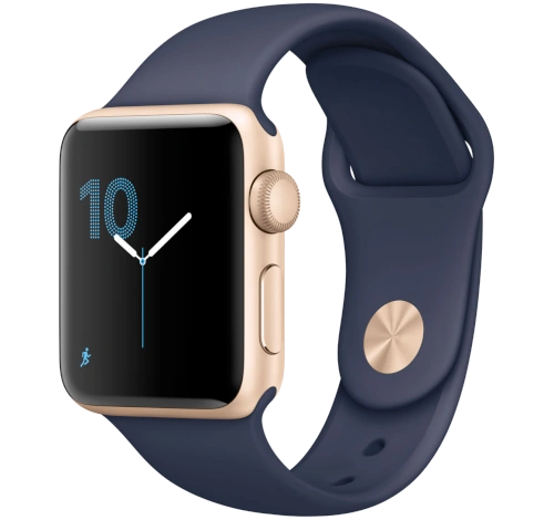 Apple Watch Series 2 Sport 42mm Gold Aluminum Midnight Blue Sport Band MQ152LL/A
