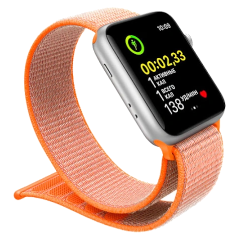 Apple Watch Series 3 38mm Gold Aluminum Pink Sand Sport Band MQJQ2LL/A GPS Cellular watch
