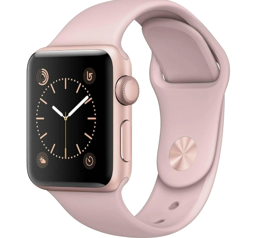Apple Watch Series 3 38mm Gold Aluminum Pink Sand Sport Band MQKW2LL/A GPS Only watch