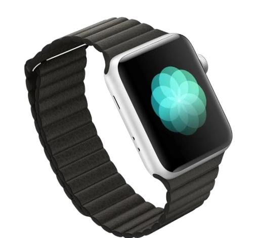 Apple Watch Series 3 38mm Silver Aluminum Fog Sport Band MQJN2LL/A GPS Cellular