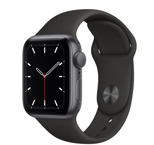 Apple Watch Series 3 38mm Space Gray Aluminum Black Sport Band MQKV2LL/A GPS Only watch