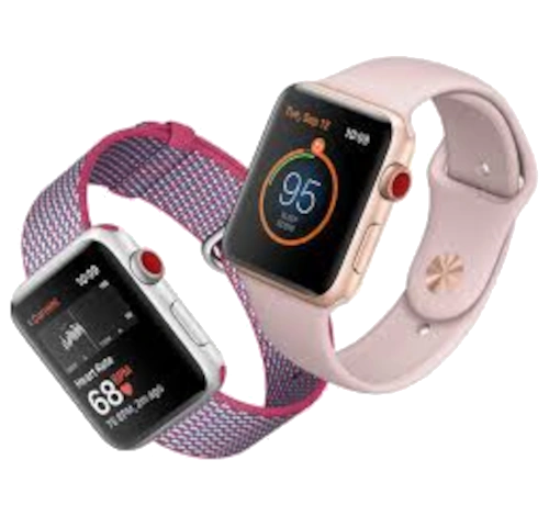 Apple Watch Series 3 42mm Silver Aluminum Fog Sport Band MQK12LL/A GPS Cellular