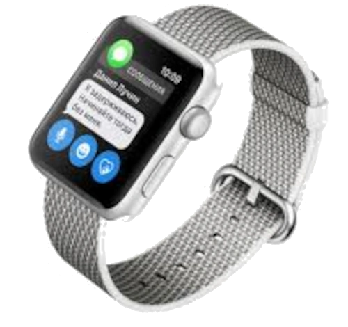 Apple Watch Series 3 42mm Silver Aluminum Fog Sport Band MQL02LL/A GPS Only