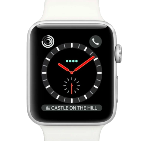 Apple Watch Series 3 42mm SS Soft White Sport Band MQK82LL/A GPS Cellular