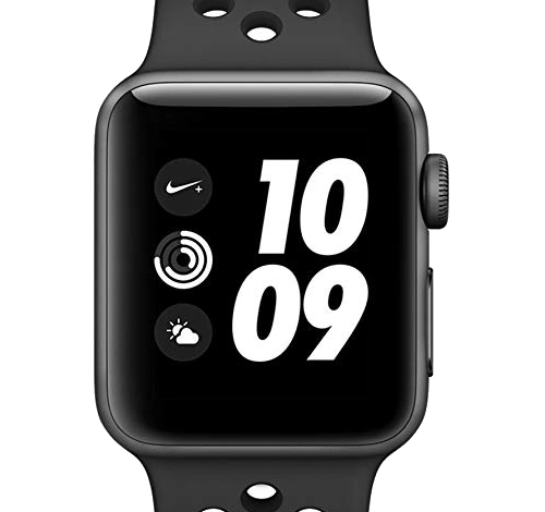 Apple Watch Series 3 Nike Plus 42mm Space Gray Aluminum Anthracite Black Sport Band MQL42LL/A GPS Only watch