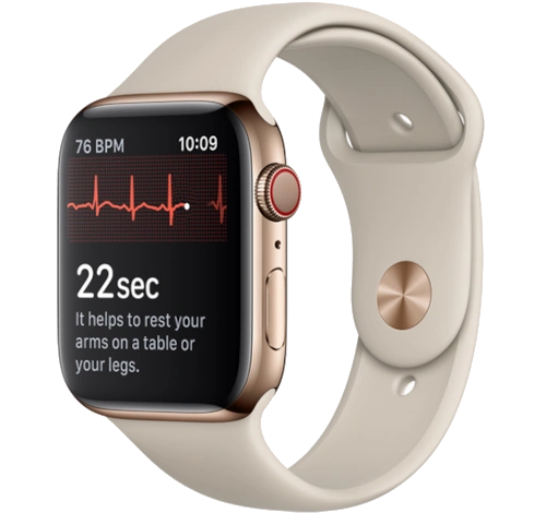 Apple Watch Series 4 40mm Gold SS Stone Sport Band MTUR2LL/A GPS Cellular watch