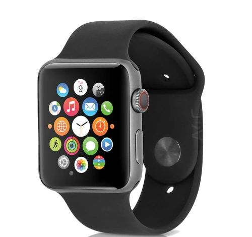 Apple Watch Series 4 40mm Space Gray Aluminum Black Fabric Sport Loop MTUH2LL/A GPS Cellular watch