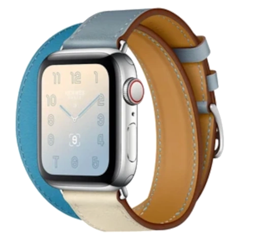 Apple Watch Series 4 44mm SS White Sport Band MTV22LL/A GPS Cellular watch