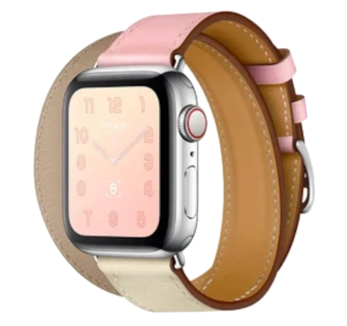 Apple Watch Series 4 Hermes 40mm SS Bordeaux Leather Double Tour MU6R2LL/A GPS Cellular watch