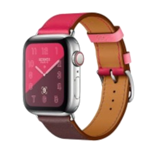 Apple Watch Series 4 Hermes 44mm SS Fauve Barenia Leather Single Tour MU6V2LL/A GPS Cellular watch