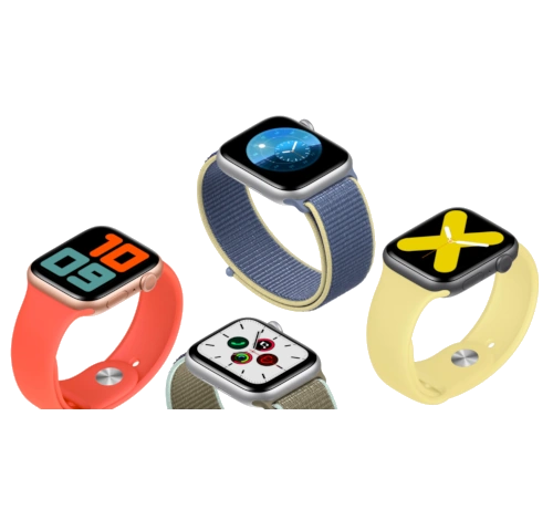 Apple Watch Series 5 40mm Gold SS Leather Loop GPS Cellular watch