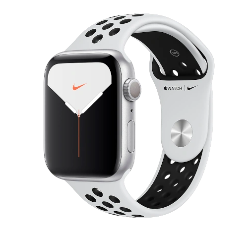 Apple Watch Series 5 44mm Silver Aluminum Sport Band GPS Cellular watch