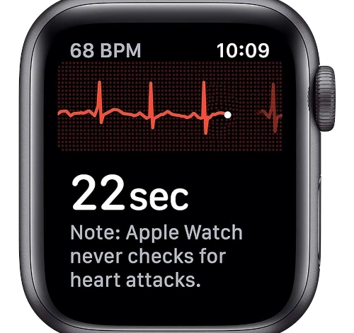 Apple Watch Series 5 44mm Space Gray Aluminum Fabric Sport Loop GPS Only watch