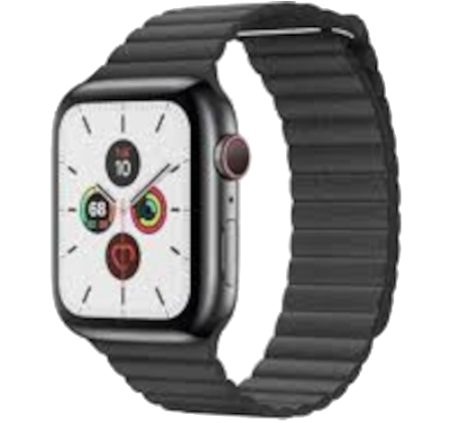 Apple Watch Series 5 44mm SS Leather Loop GPS Cellular watch
