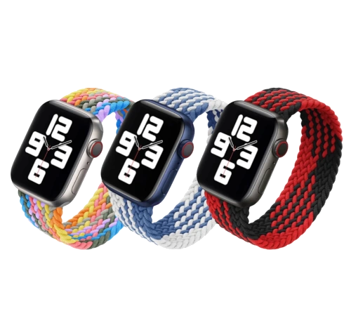 Apple Watch Series 6 44mm Aluminum Braided Solo Loop A2292 GPS Only watch