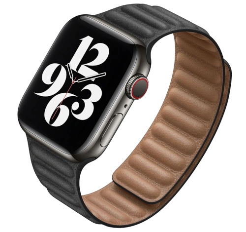 Apple Watch Series 6 44mm Aluminum Leather Link A2292 GPS Only watch