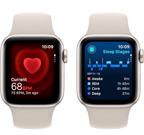 Apple Watch Series 7 41mm Silver Stainless Steel Case with Link Bracelet A2475 GPS Cellular watch