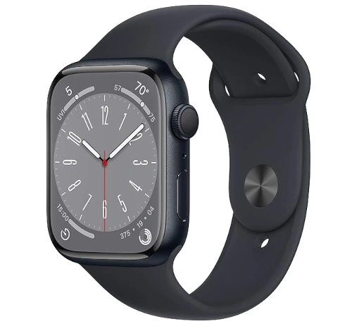 Apple Watch Series 7 45mm Graphite Stainless Steel Case with Milanese Loop A2477 GPS Cellular watch