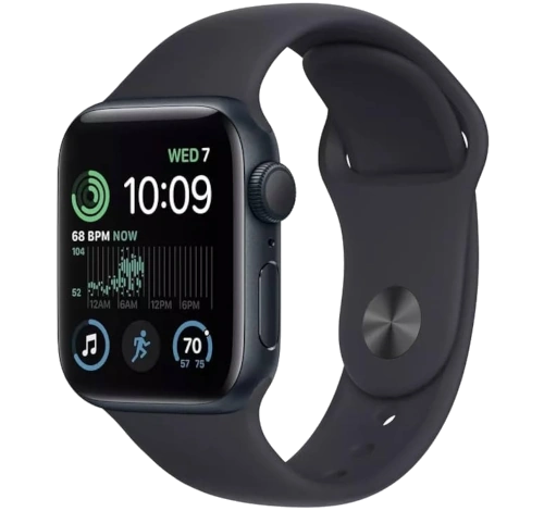 Apple Watch Series 7 45mm Midnight Aluminum Case with Apple OEM Band A2477 GPS Cellular watch