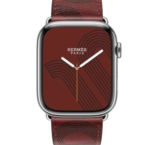 Apple Watch Series 7 Hermes 41mm Silver Stainless Steel Case with Hermes Jumping Single Tour A2475 GPS Cellular watch