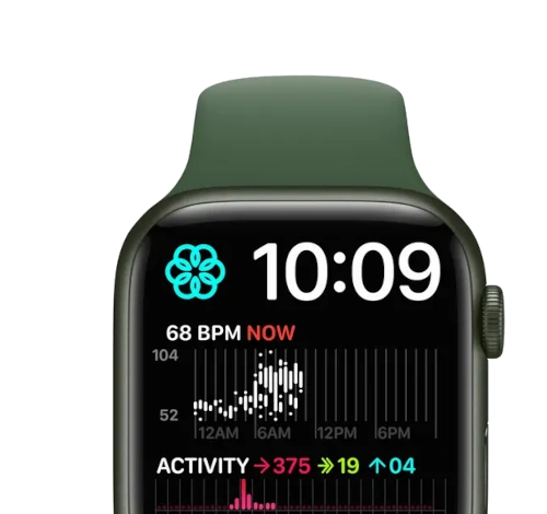 Apple Watch Series 7 Hermes 45mm Space Black Stainless Steel Case with Hermes Jumping Single Tour A2477 GPS Cellular watch