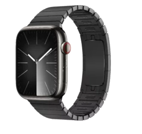 Apple Watch Series 9 45mm Graphite Stainless Steel Case with Link Bracelet A2984 GPS Cellular watch