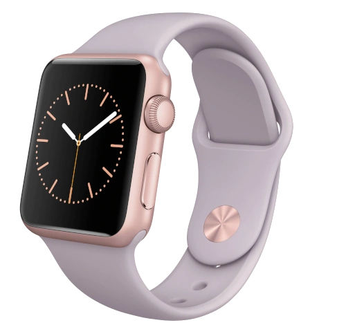 Apple Watch Sport 38mm Gold Aluminum Antique White Sport Band MLCJ2LL/A watch