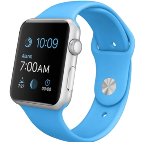 Apple Watch Sport 42mm Silver Aluminum Blue Sport Band MJ3Q2LL/A watch