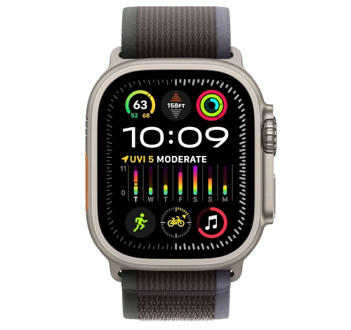 Apple Watch Ultra 2 49mm Titanium with Trail Loop A2986 watch
